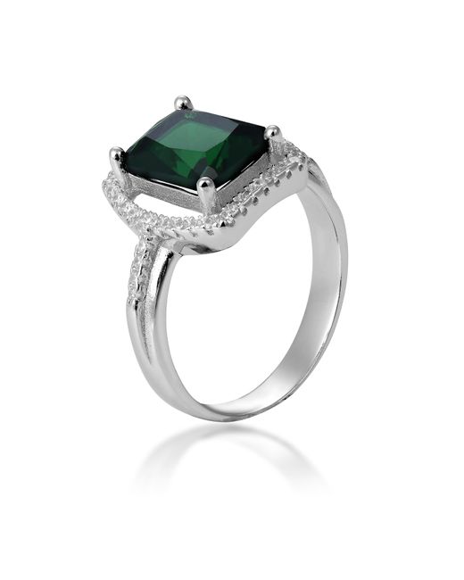 Orphelia Green 925 Sterling Ring
