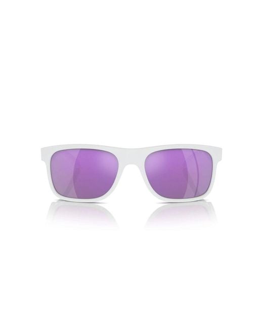 Arnette Purple White Resin Sunglasses
