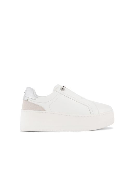 KG by Kurt Geiger White Leader Laceless Sneakers