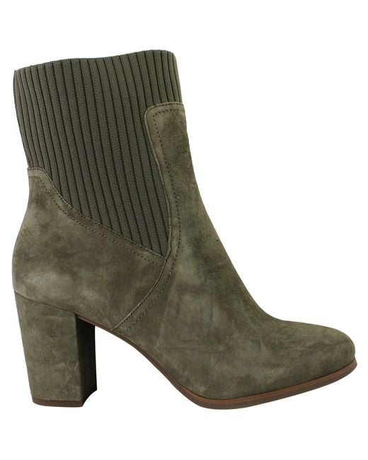 Vionic Green Kaylee Heeled Boots Suede