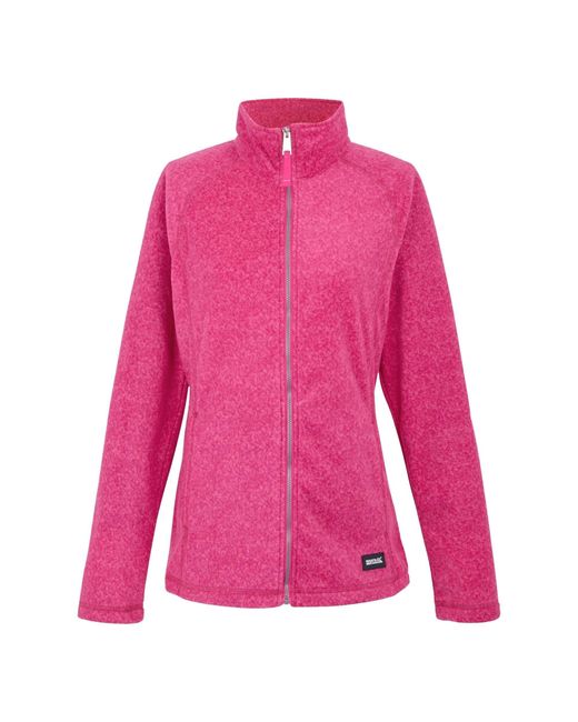 Dare 2b Pink Ladies Mayse Full Zip Fleece Jacket Fusion Marl)