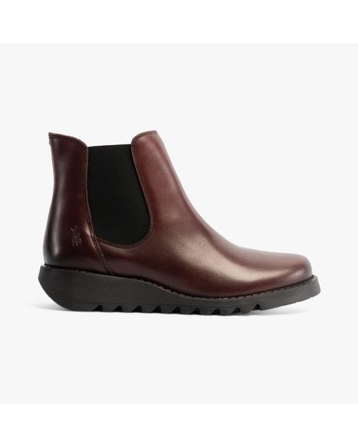 Fly London Brown Salv195Fly Boots Wine