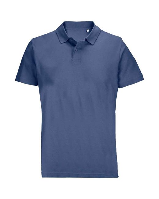 Sol's Blue Adult Pulse Pique Polo Shirt (Denim)