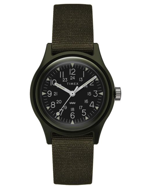 Timex Black Mk1 Watch Tw2T33700 Fabric