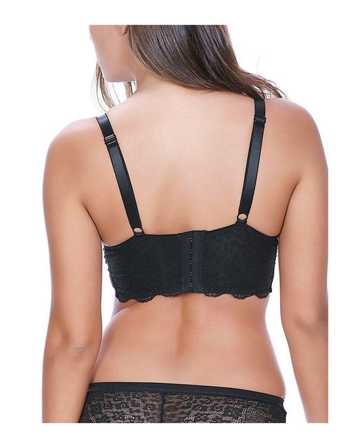 Freya Black Fancies Longline Bra