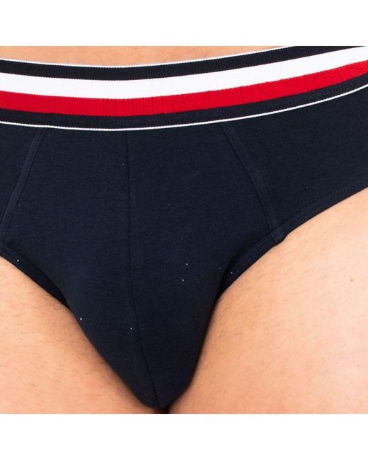 Tommy Hilfiger Blue Breathable Fabric Brief With Anatomical Front Um0Um00757 for men