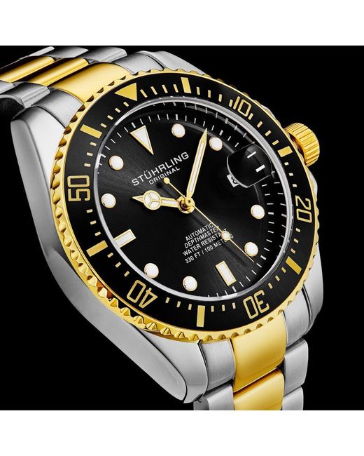 Stuhrling Metallic Japanese Automatic Depthmaster 4048 42Mm Diver for men