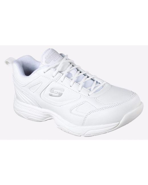 Skechers White Dighton Bricelyn Memory Foam Shoe