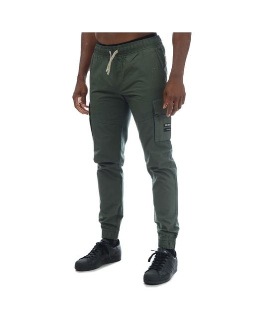 Duck and Cover Green Chesser Ripstop Cargo Pants for men