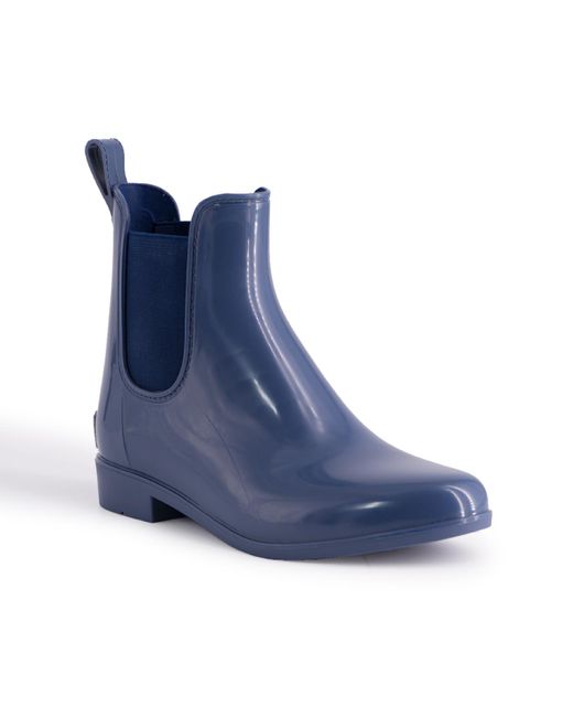 Aus Wooli Blue Australia Rainboots With Sheepskin Insole Included Leather