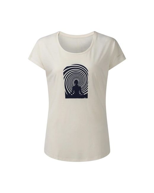 Dare 2b Gray Ladies Serenity Psychedelic T-Shirt (Almond Milk)