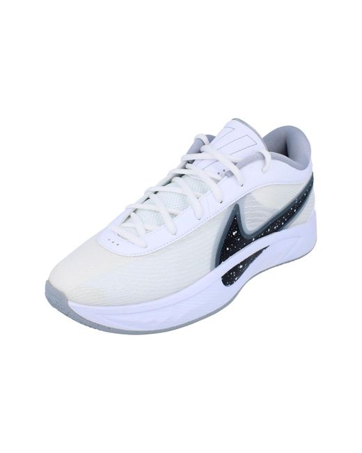 Nike White Giannis Freak 6 S Basketball Trainers Fj7792 Sneakers Shoes for men