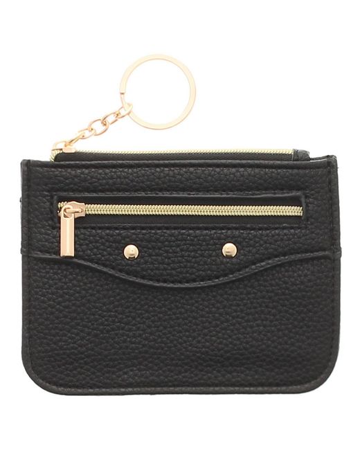Wynsors Black Card Holder Rfid Blocking Lining Wallets Purses Kali Zip Fastening Tan