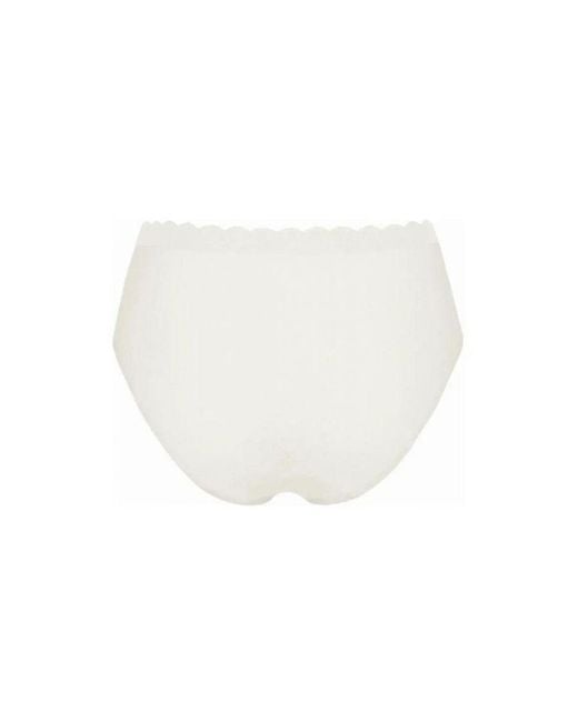 Sloggi White Zero Feel Lace High Waist Brief