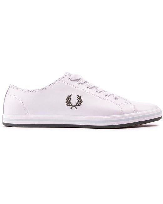 Fred Perry White Kingston Leather Trainers for men