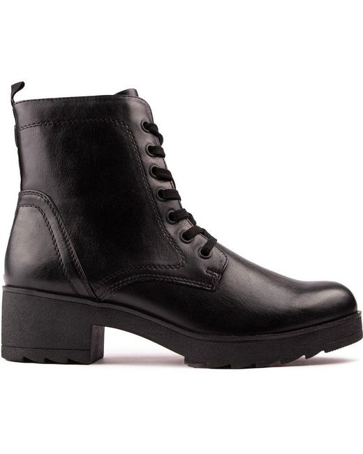Marco Tozzi Black Inside Zip Boots