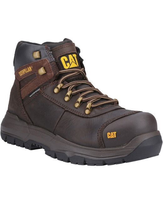 Caterpillar Brown Pneumatic 2.0 Leather Safety Boots