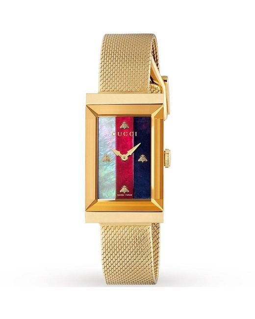 Gucci Metallic G-Frame Watch, 21X34Mm