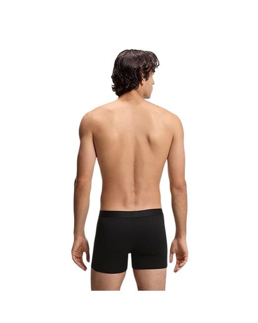 Boss Black Polycotton Boxer Briefs (Pack Of 3) for men