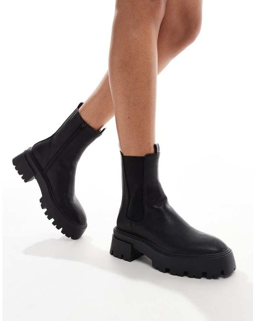 Schuh Black Addilyn Chunky Ankle Boots