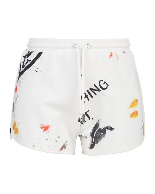 19V69 Italia by Versace Korte Broek Madrissa Graffiti in het White