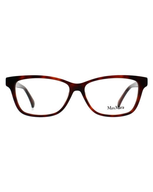 Max Mara Brown Rectangular Dark Tortoise Mm5013