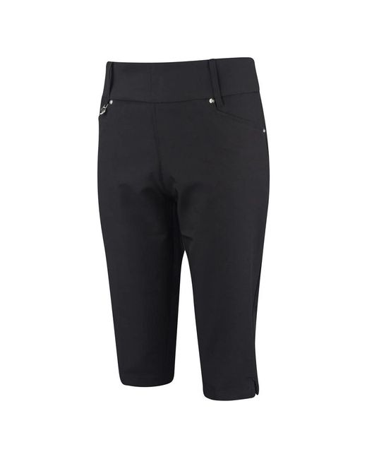Island Green Black Ladies Stretch Golf Shorts