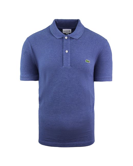 Lacoste Blue Slim Fit Polo Shirt Cotton for men