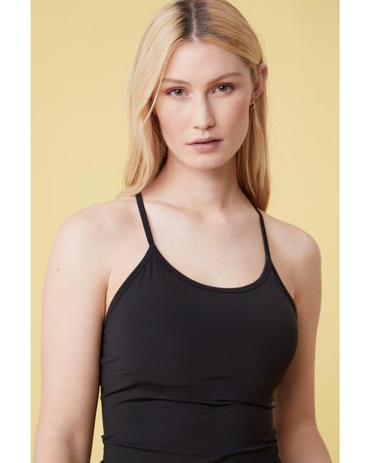 Mountain Warehouse Black 'Ready Or Knot' Vest Lightweight Quick Wick Stretchy Activewear Tank Top Polyamide