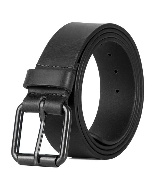 Woodland Leathers Black Genuine Leather Belts Full Grain 1.5" Jeans Belt for men