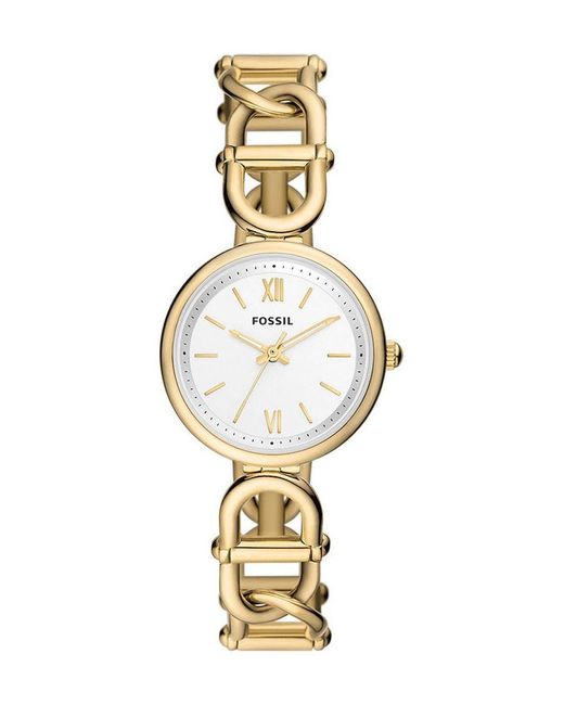Fossil Metallic Carlie Watch Es5272 Stainless Steel (Archived)