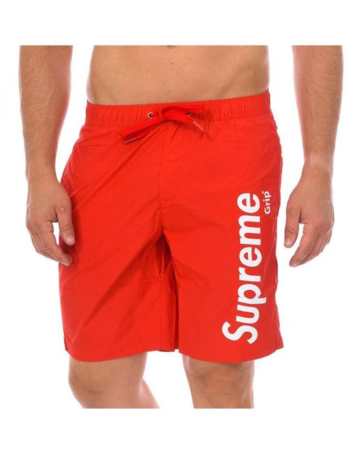 Supreme Red Bahamas Boxer Swimsuit Cm-30053-bp Polyamide for men