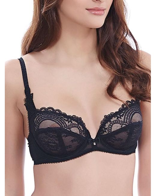 Wacoal Blue Chrystalle Balcony Bra