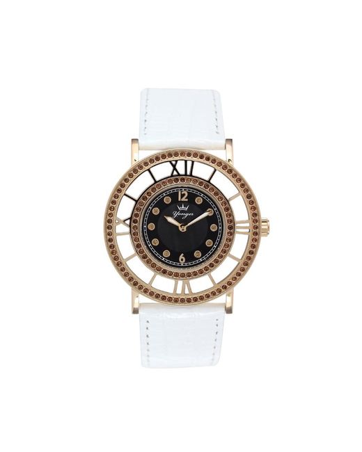Yonger & Bresson White And Bresson: Watch With Leather Band