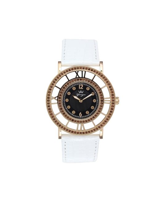 Yonger & Bresson White And Bresson: Watch With Leather Band