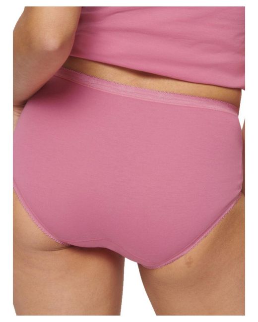 Sloggi Purple Basic+ Mid Briefs 4 Pack