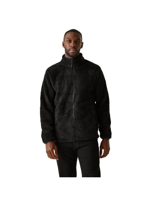 Regatta Black Midoor Fluffy Fleece Jacket for men