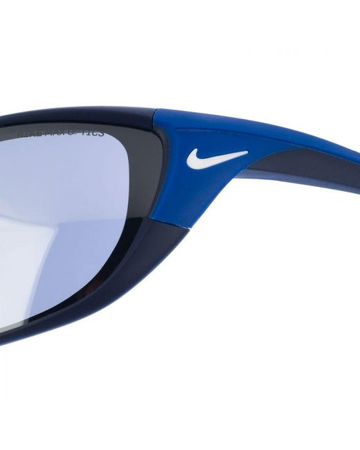 Nike Blue Acetate Sunglasses With Rectangular Shape Cw4674 for men