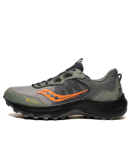 Saucony Black Aura Trail Gtx Gore-Tex Running Shoes for men