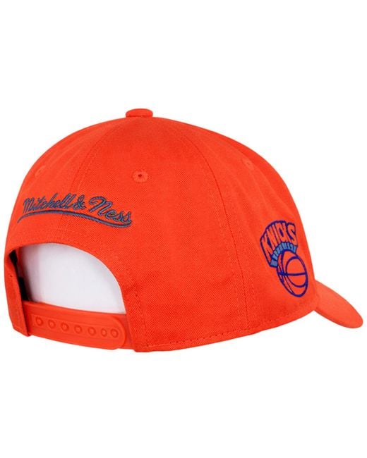 Mitchell & Ness Red Nba New York Knicks Uninter Cap Cotton