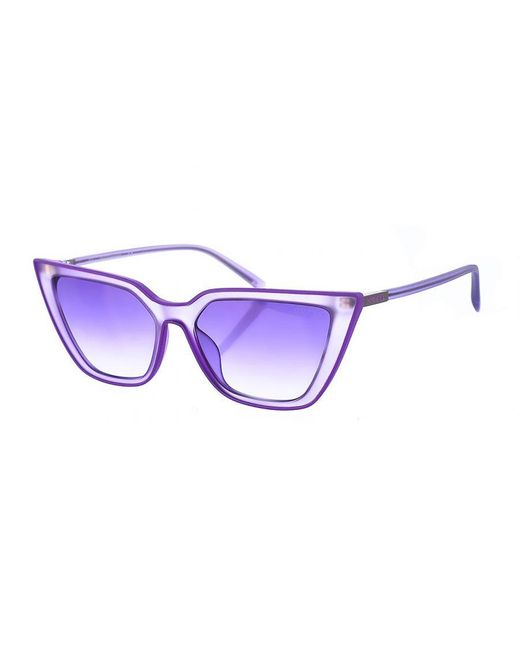 Guess Acetaat Zonnebril Met Ovale Vorm Gu3062s in het Purple