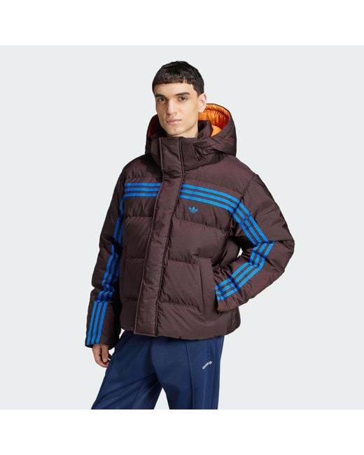 adidas Originals 70S Premium Puffer Jacket in Blue for Men