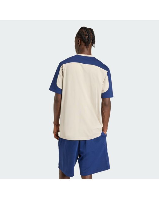 Adidas Blue Collegiate T-Shirt for men