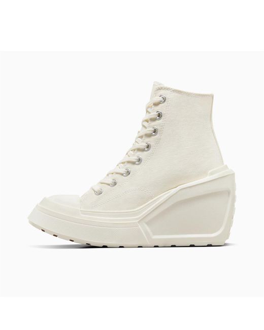 Converse White Chuck 70 De Luxe Wedge Heeled Trainers