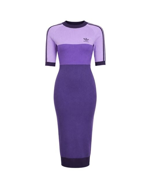Adidas Purple X Ksenia Schnaider Knit Dress Viscose