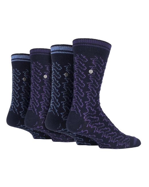 Jeep Blue 4 Pack Cotton Dress Socks for men