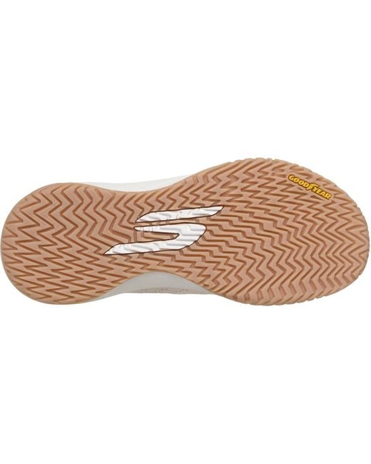 Skechers White Viper Court Rally Leather Light Trainers