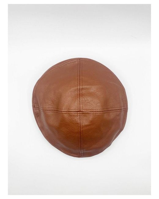 SVNX Brown Pu Flat Cap