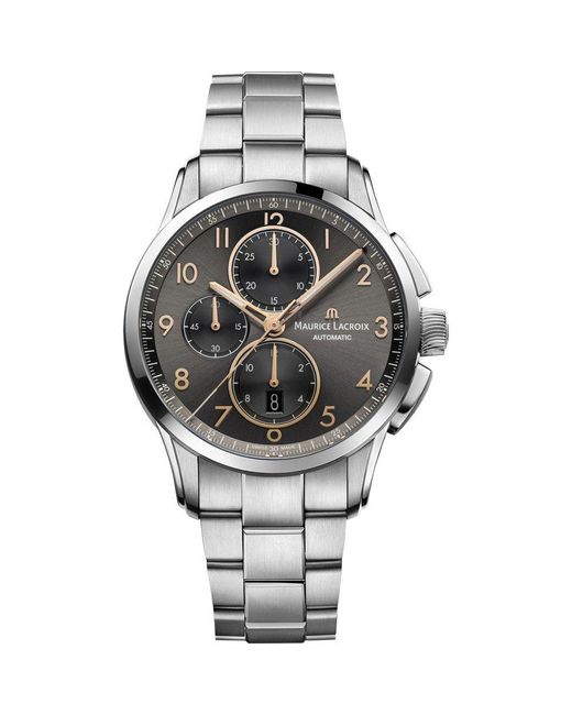 Maurice Lacroix Metallic Pontos Watch Pt6388-Ss002-321-1 Stainless Steel (Archived) for men