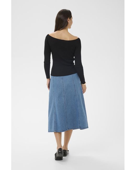 Kaffe Pullover Kakiara Pullover Slim Fit in het Blue